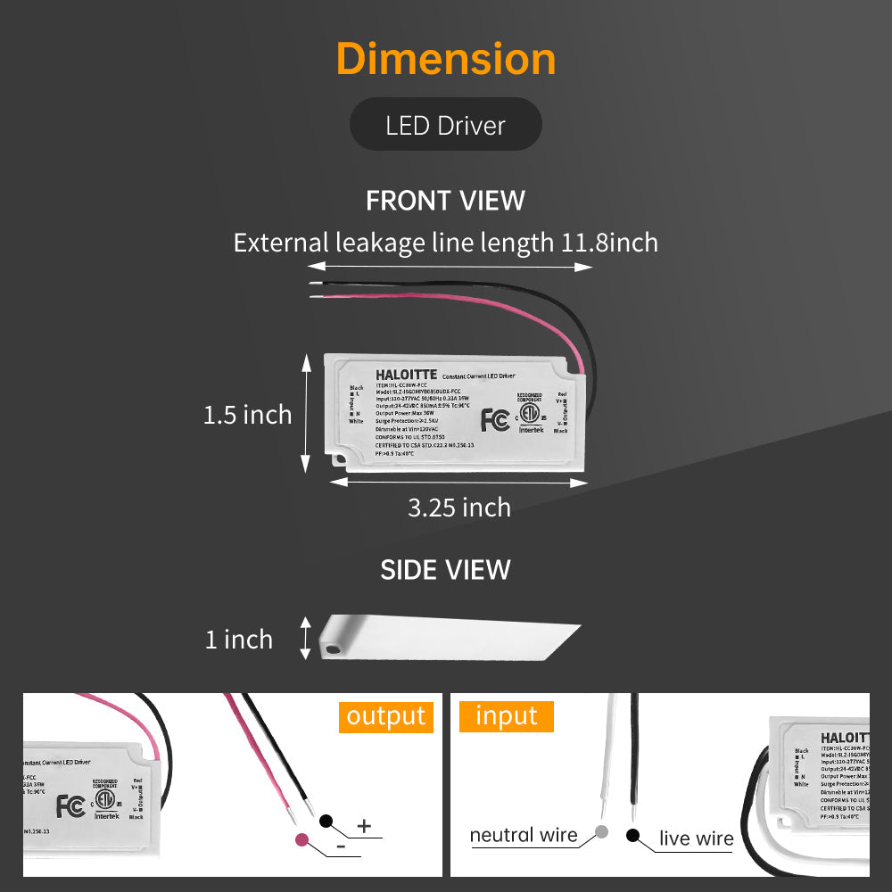 Essenvolt Lighting 36W Constant Current LED Driver Triac Dimming