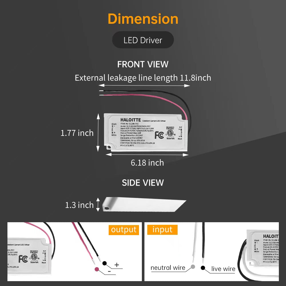 Essenvolt Lighting 18W Constant Current LED Driver Triac Dimming