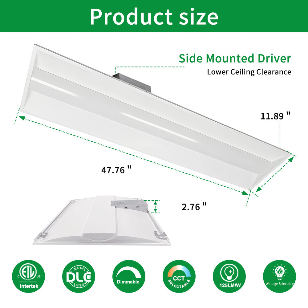 Essenvolt Lighting 1x4FT LED Troffer Light