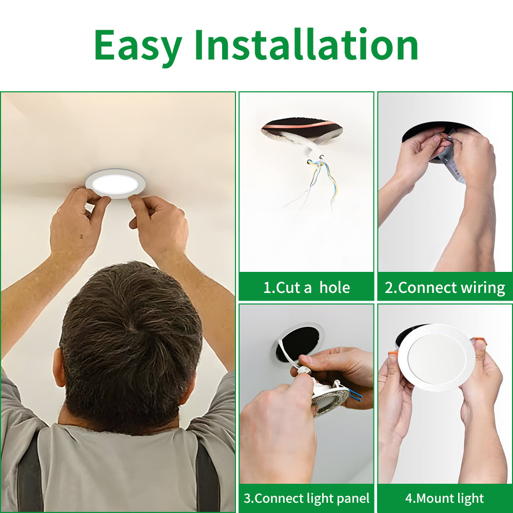 Essenvolt Lighting 4 Inch Retrofit Recessed Downlight