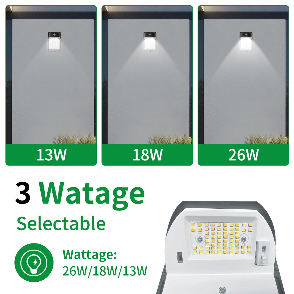 Essenvolt Lighting LED Mini Wall Pack Light with Dusk to Dawn Photocell