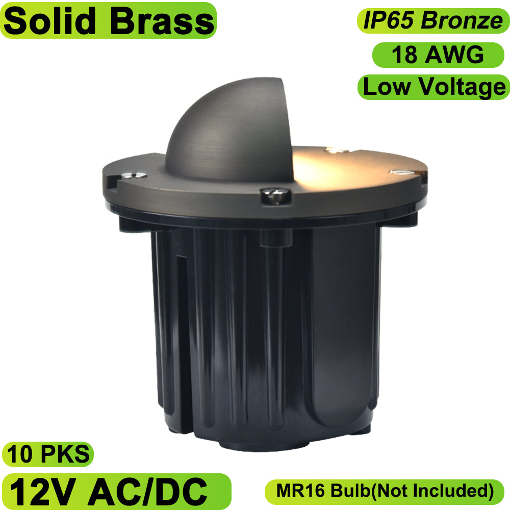 Essenvolt Lighting Solid Brass In-Ground Well Light Landscape Lighting Fixture