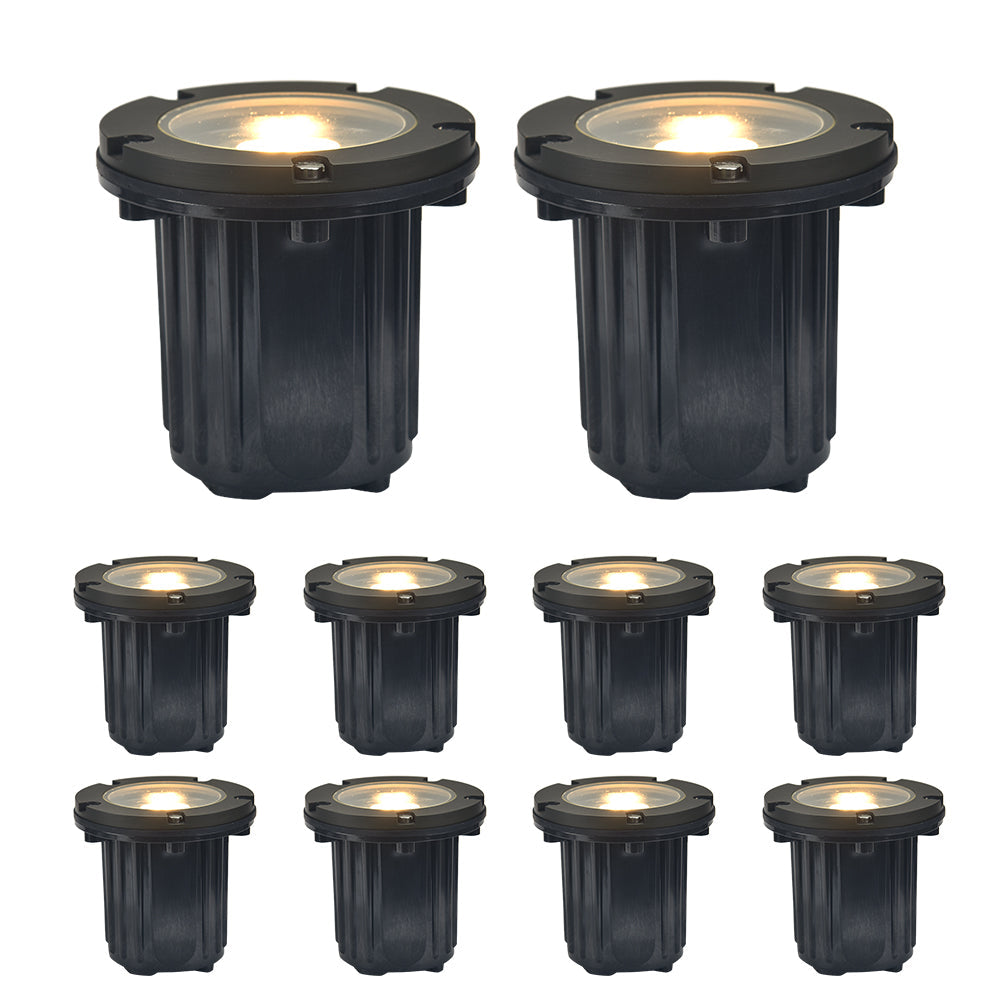 Essenvolt Lighting Solid Brass In-Ground Well Light Landscape Lighting Fixture