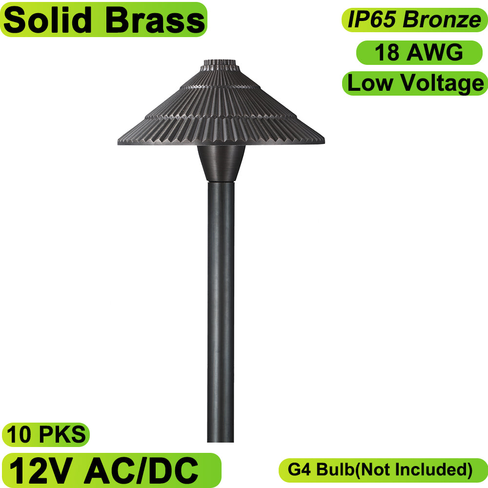 Essenvolt Lighting Solid Brass Path Light Landscape Light