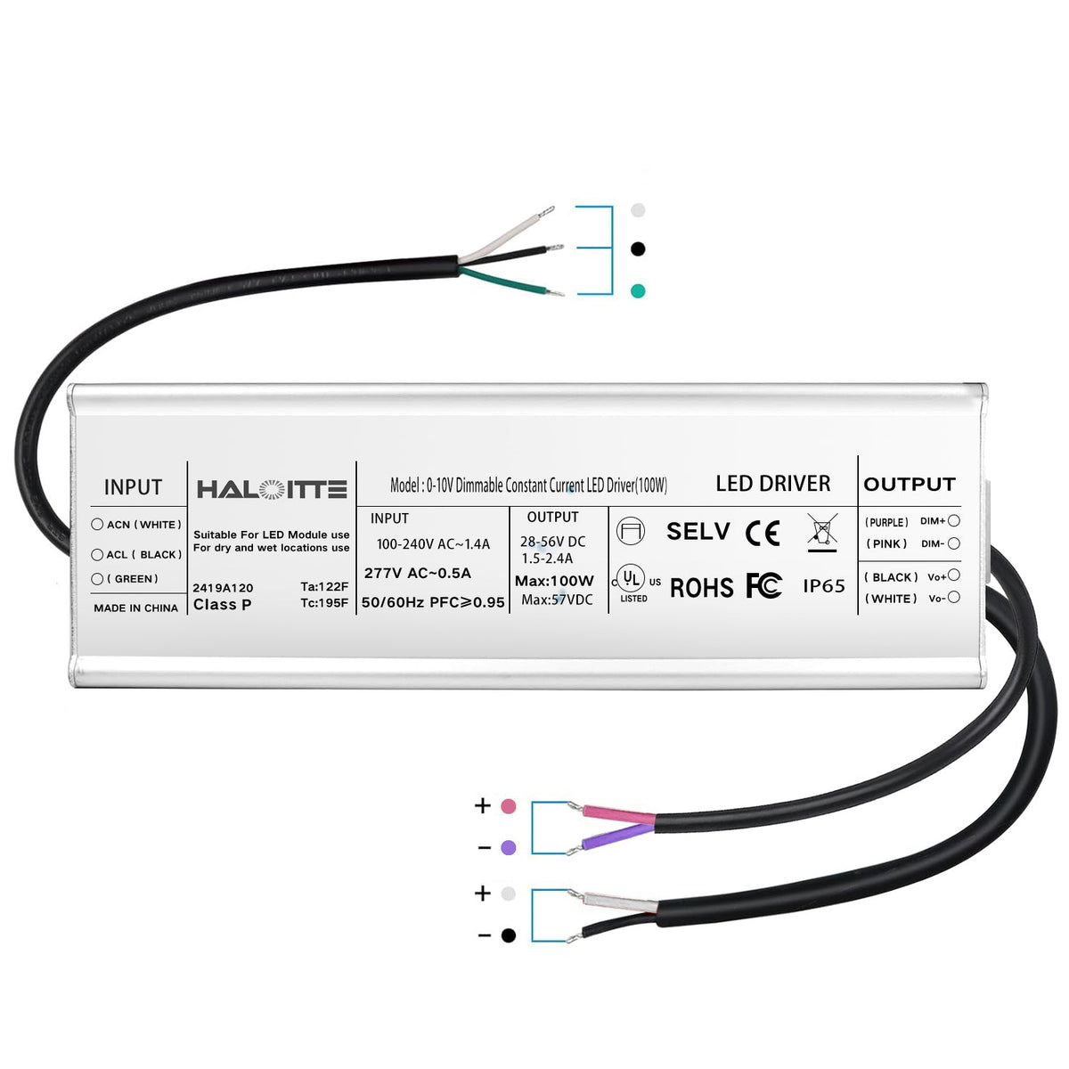Essenvolt Lighting 100W Constant Current LED Driver 0-10V Dimming