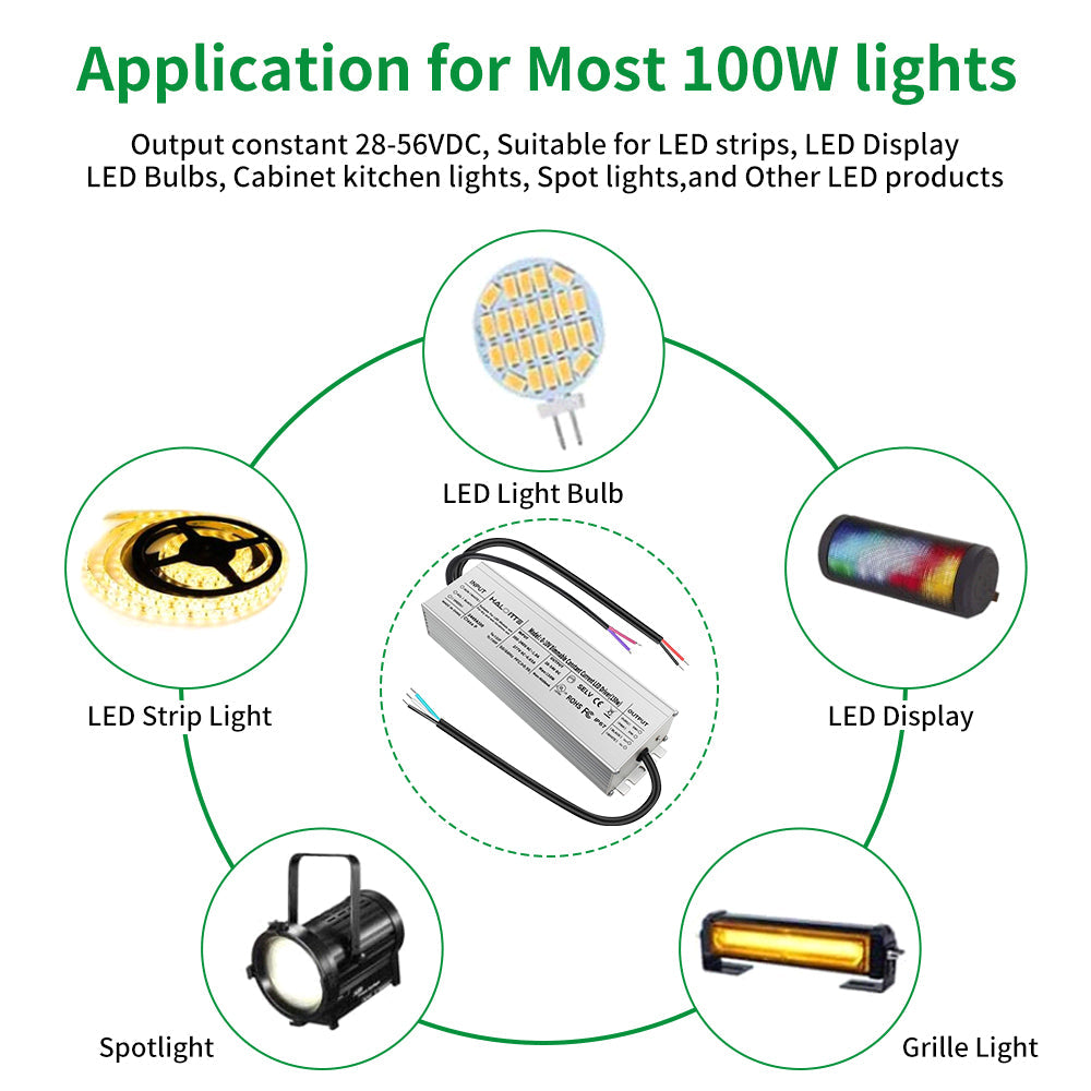 Essenvolt Lighting 100W Constant Current LED Driver 0-10V Dimming