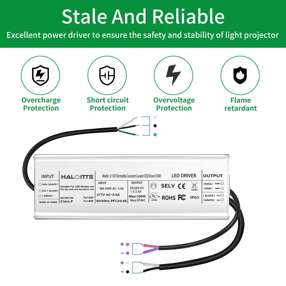 Essenvolt Lighting 100W Constant Current LED Driver 0-10V Dimming