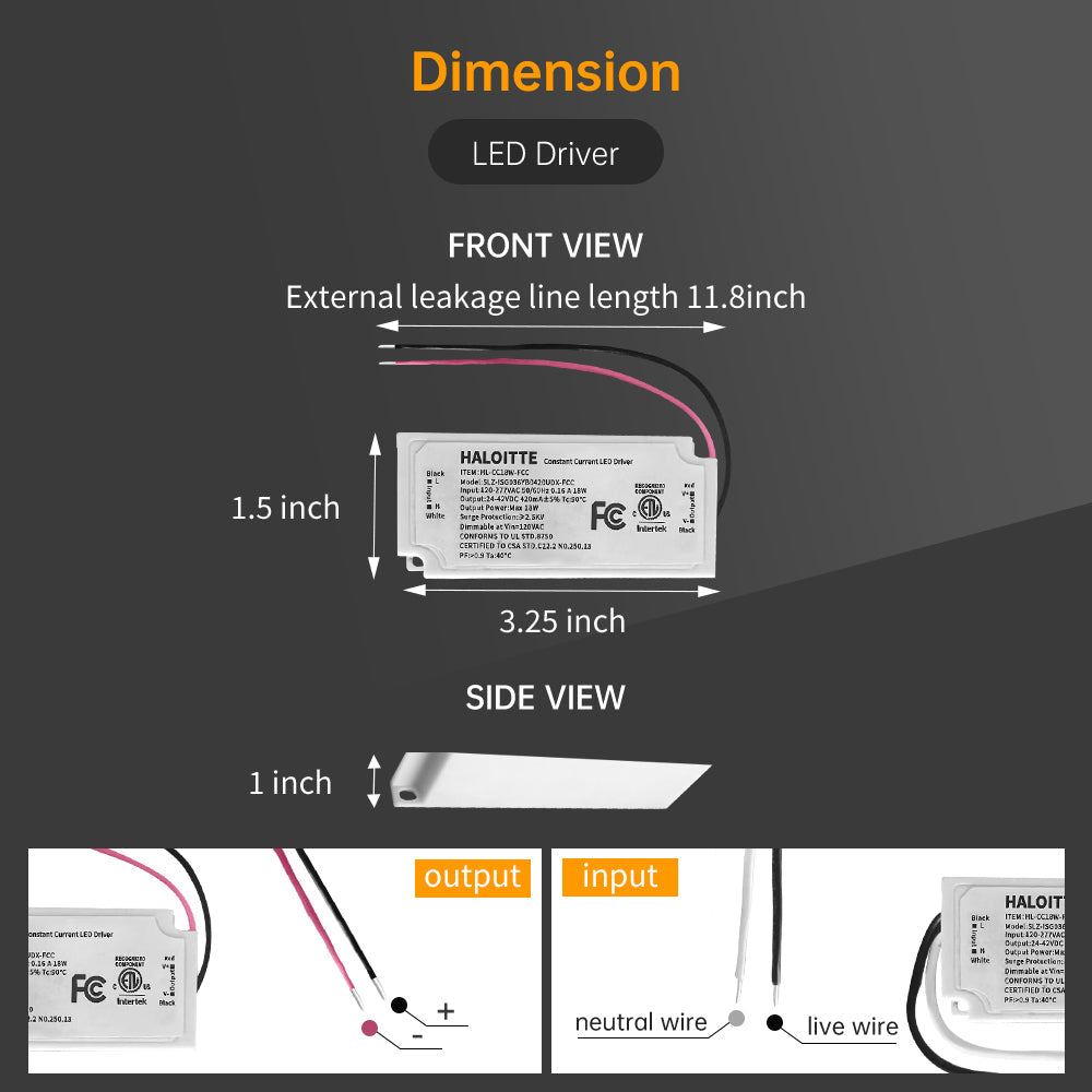 Essenvolt Lighting 18W Constant Current LED Driver Triac Dimming