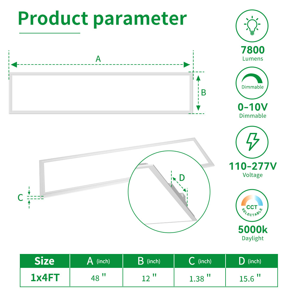 Essenvolt Lighting 1x4FT LED Panel Light