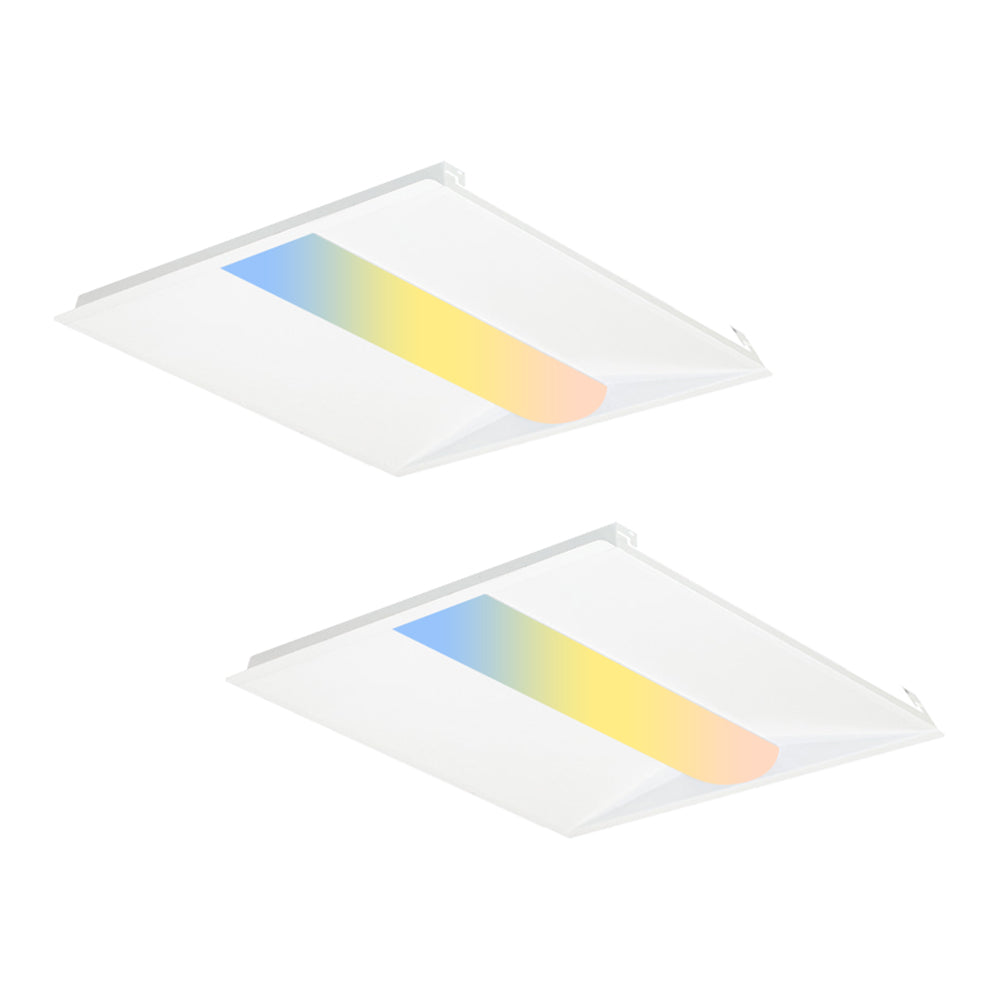 Essenvolt Lighting 2x4FT LED Troffer Light with Emergency Battery Office Light