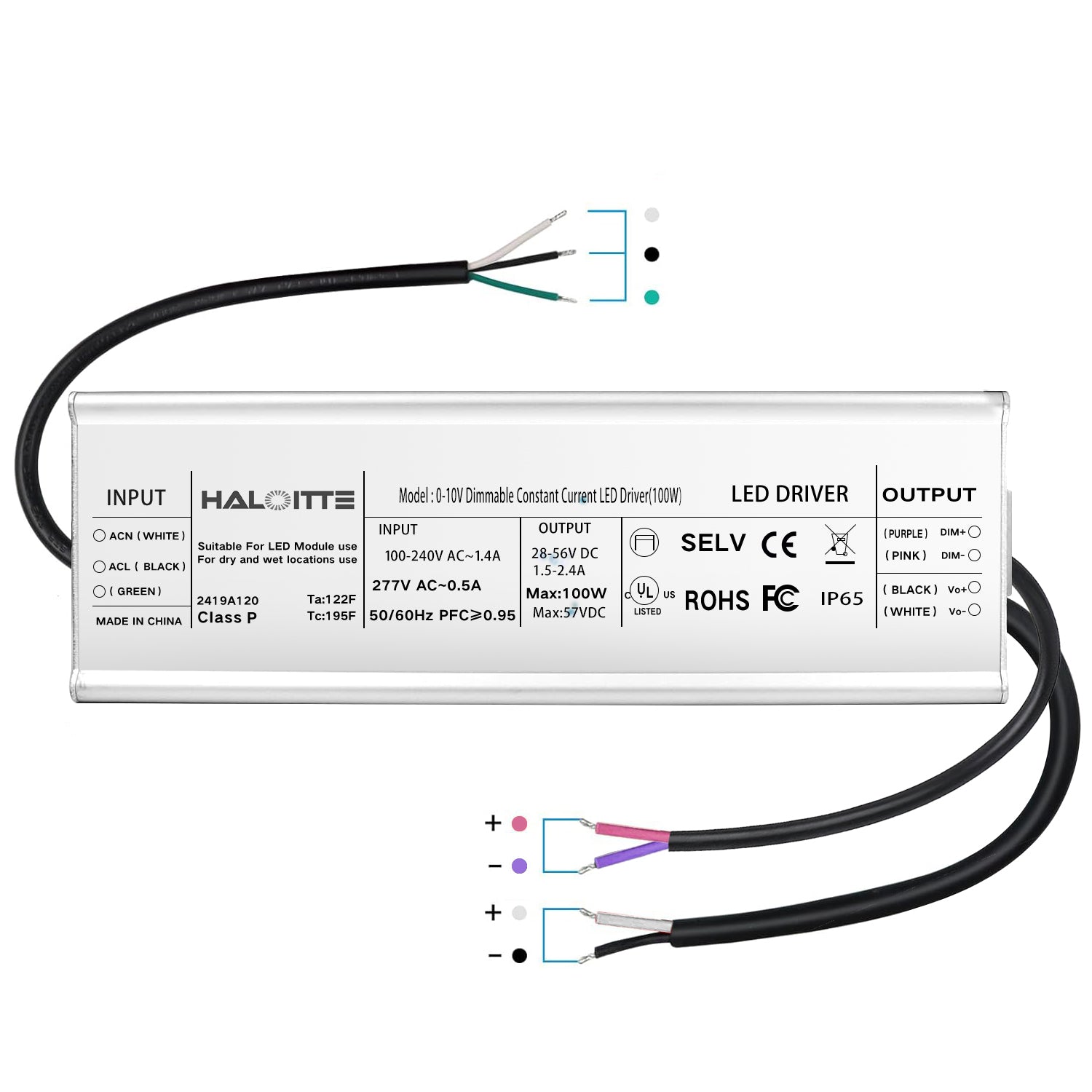 Essenvolt Lighting 100W Constant Current LED Driver 0-10V Dimming
