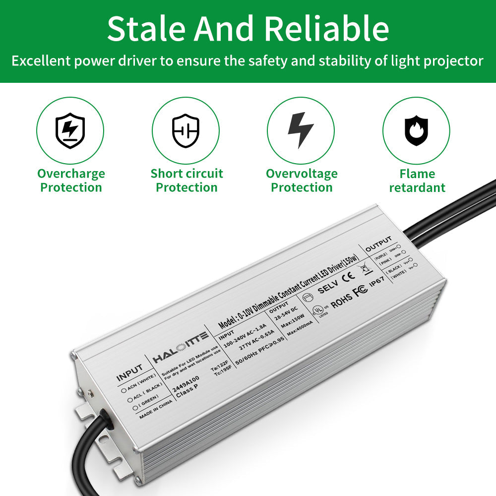 Essenvolt Lighting 150W Constant Current LED Driver 0-10V Dimming