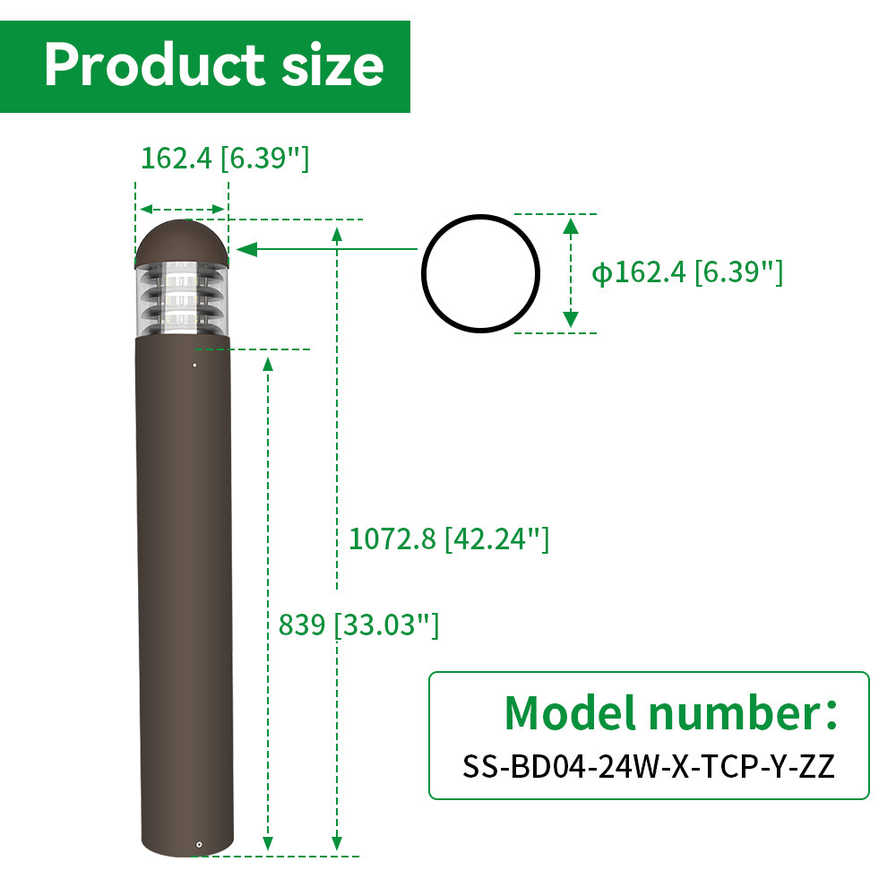 Essenvolt Lighting LED Bollard Light Path Light Landscape Light