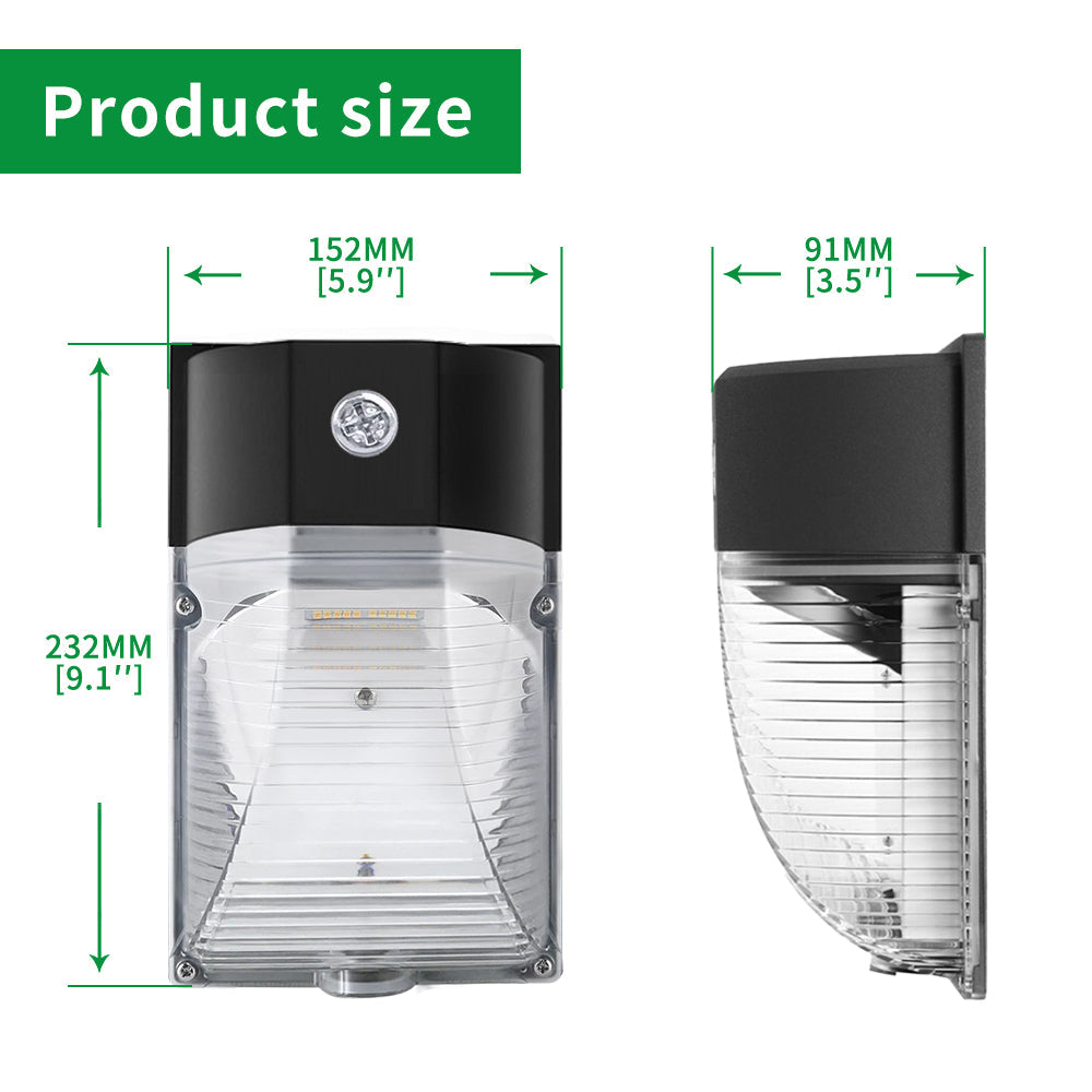 Essenvolt Lighting LED Mini Wall Pack Light with Dusk to Dawn Photocell