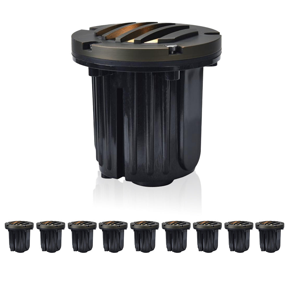 Essenvolt Lighting Solid Brass In-Ground Well Light Landscape Lighting Fixture