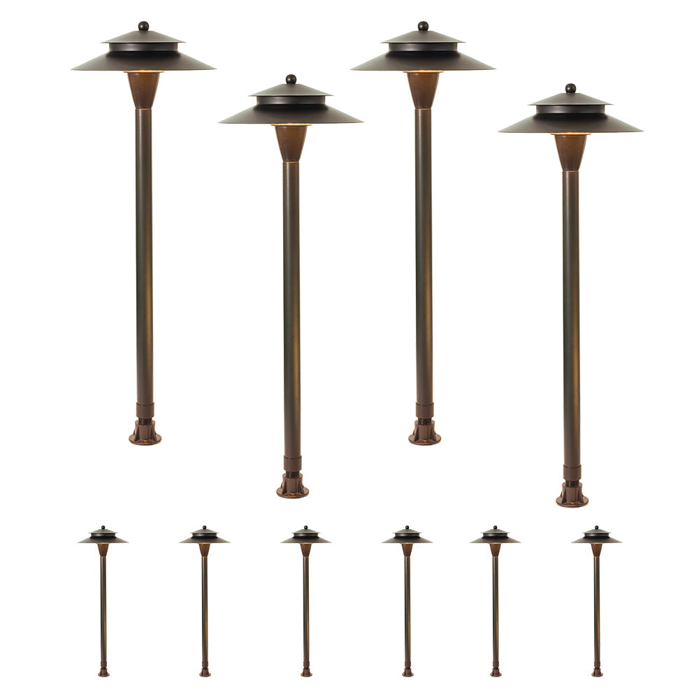 Essenvolt Lighting Solid Brass Path Light Landscape Light