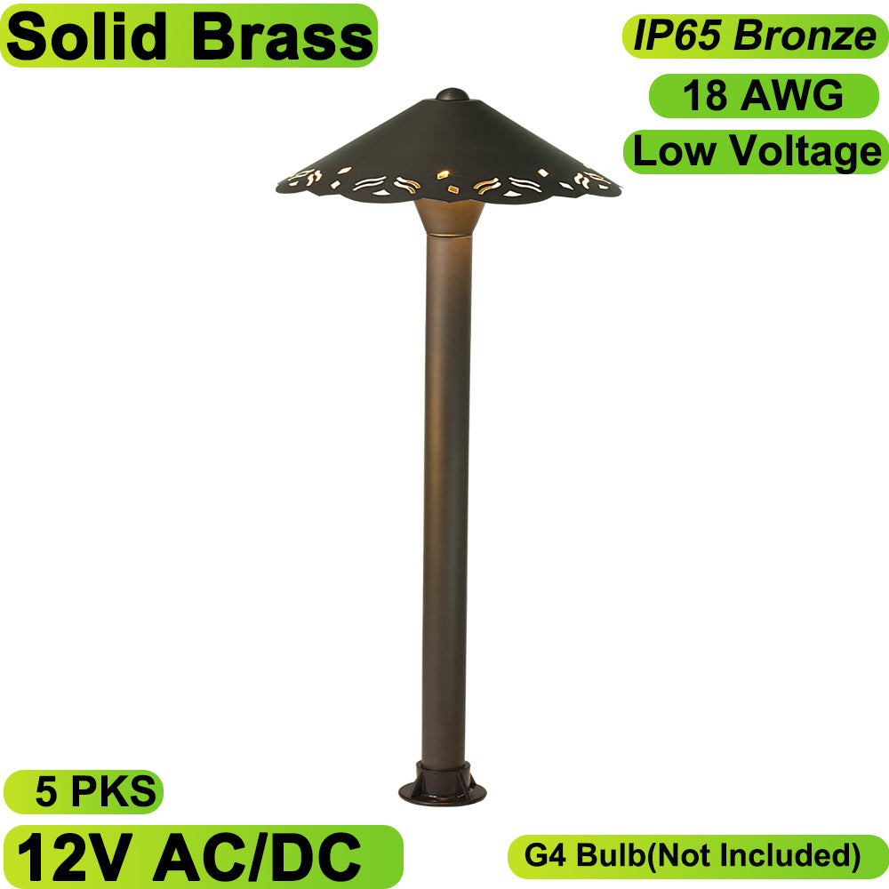 Essenvolt Lighting Solid Brass Path Light Landscape Light
