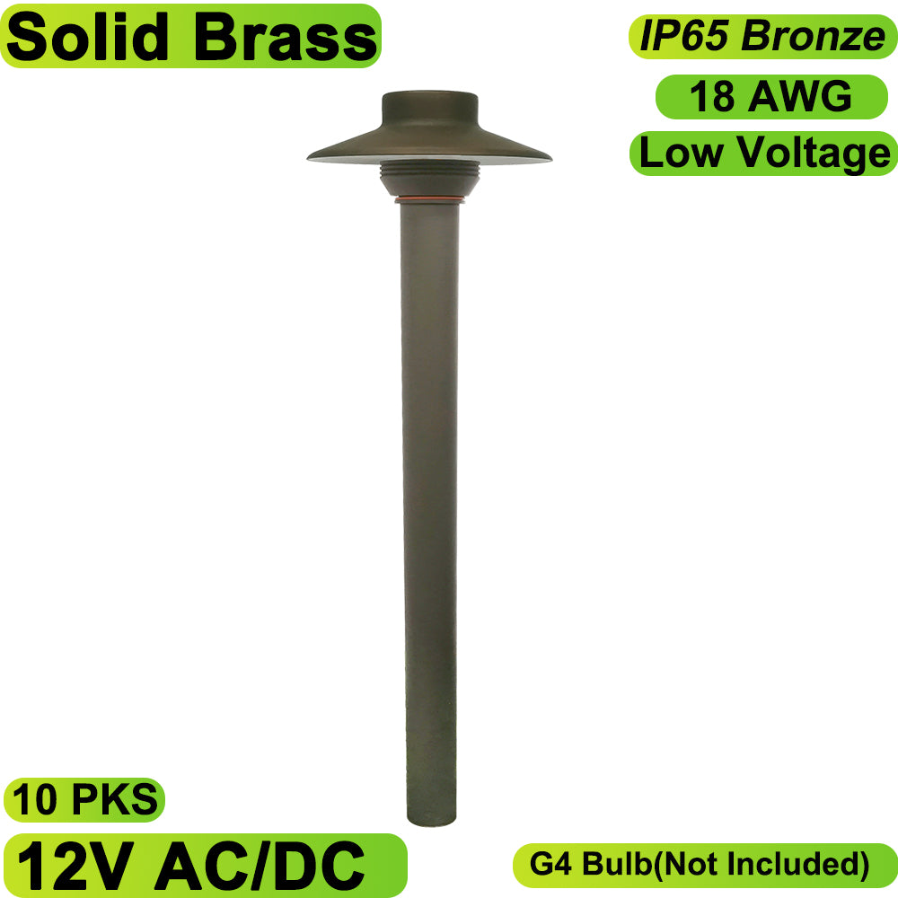 Essenvolt Lighting Solid Brass Path Light Landscape Light