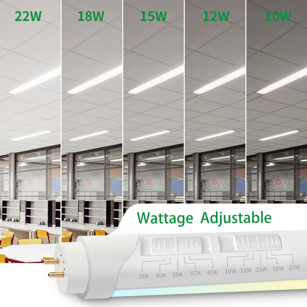 Essenvolt Lighting LED 4FT T8 Tube Light Adjustable watts and cct